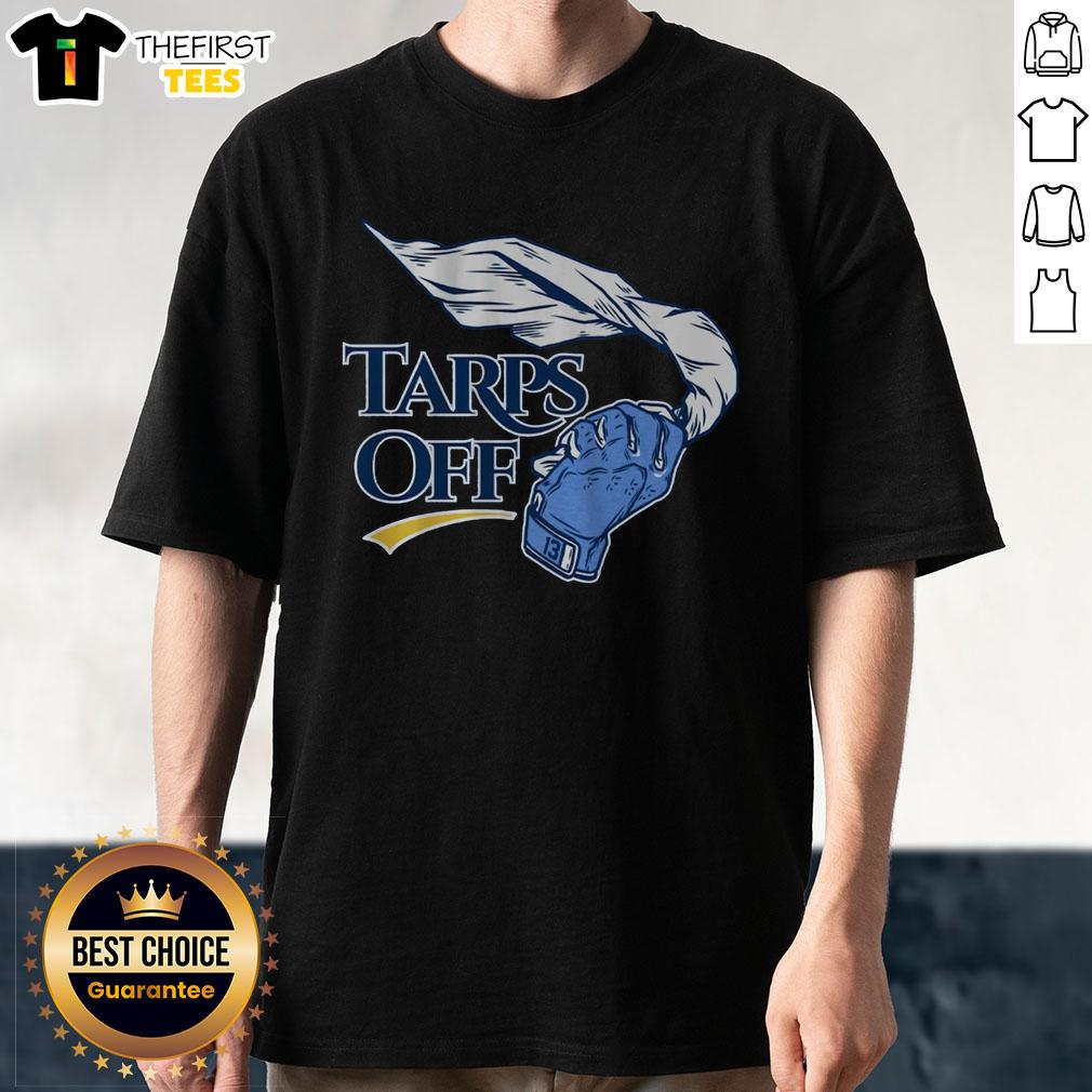 original-tampa-bay-baseball-tarps-off-t-shirt Alt Text: Original Tampa Bay Baseball Tarps Off T-Shirt featuring vibrant team colors and logo, perfect for fans.
