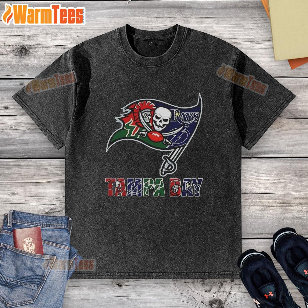 original-tampa-bay-buccaneers-nfl-and-tampa-bay-sport-teams-logo-washed-t-shirt Alt Text: Original Tampa Bay Buccaneers NFL logo washed t-shirt, perfect for fans of Tampa Bay sports teams.