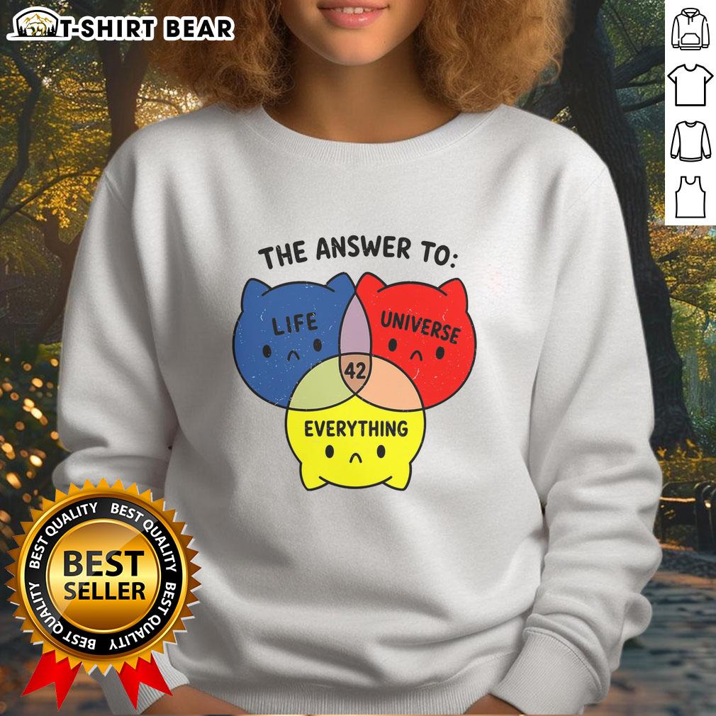 Original The Answer To Everything 42 Sweatshirt Cozy 'Original The Answer to Everything 42 Sweatshirt' featuring a stylish design and vibrant colors for ultimate comfort.