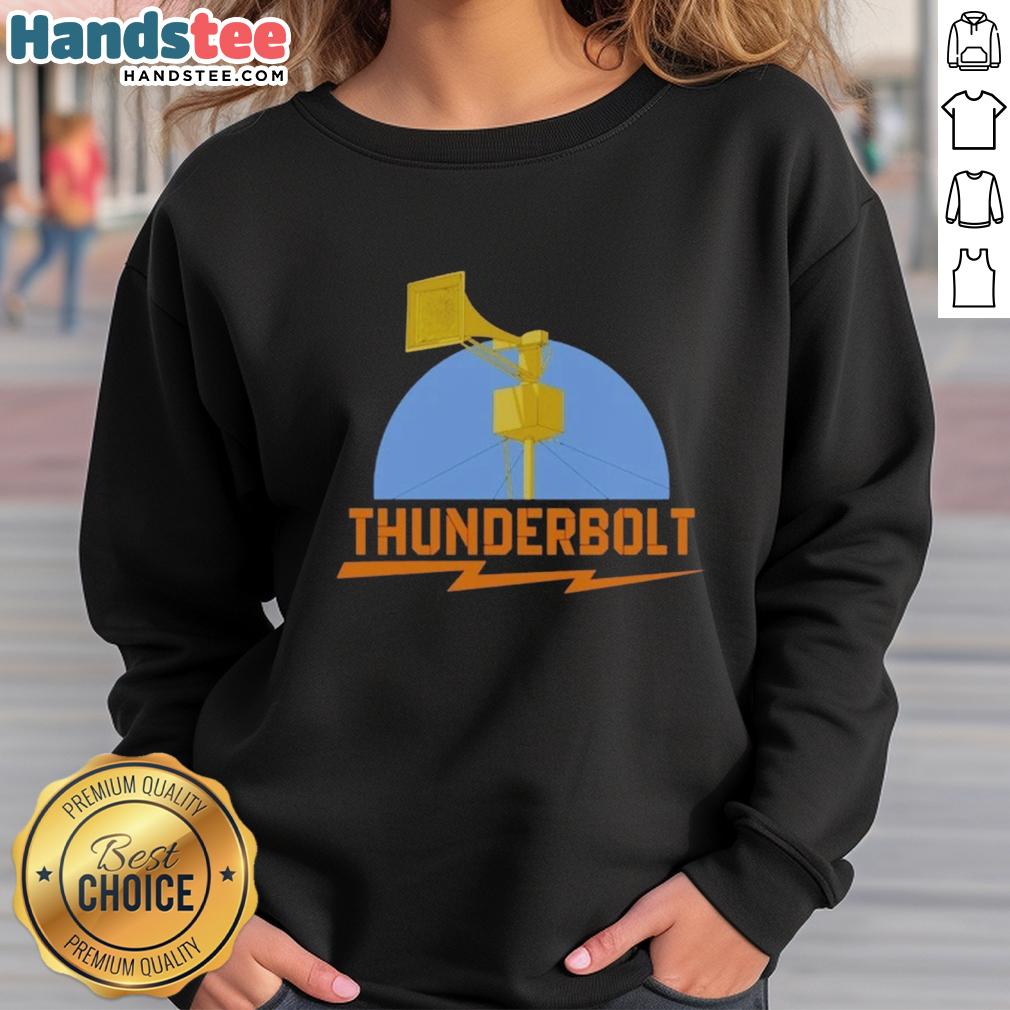 original-thunderbolt-civil-defense-siren-lightning-bolt-sweatshirt Alt Text: Original Thunderbolt Civil Defense Siren sweatshirt featuring a bold lightning bolt design in vibrant colors.