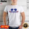 Original Top Gun Maverick Aviator Sunglasses Retro T-Shirt featuring iconic aviator graphics and a vintage style.