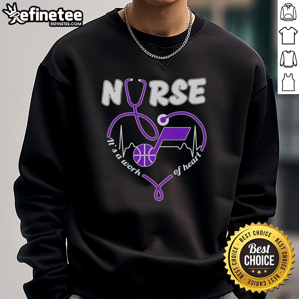 original-utah-jazz-nurse-its-a-work-of-heart-stethoscope-shaped-heart-sweatshirt Original Utah Jazz Nurse sweatshirt featuring a stethoscope-shaped heart design, perfect for healthcare fans and basketball lovers.