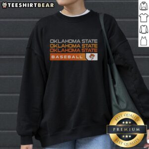 Good Oklahoma State Cowboys college baseball hype sweatshirt featuring team colors and logo, perfect for fans and athletes.