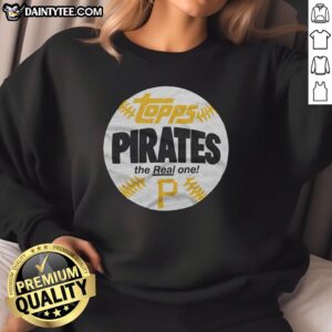 Awesome Pittsburgh Pirates MLB X Topps Baseball sweatshirt featuring a stylish design for fans and collectors.