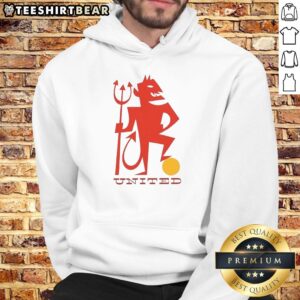 Good United Red Devil hoodie featuring bold graphic design, perfect for fans showcasing team spirit and style.