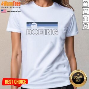 Original Boeing 2026 Wanderer Vintage Ladies Tee featuring classic design and comfortable fit for stylish women.