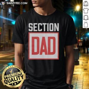 Awesome Section Dad Logo T-Shirt featuring a stylish design perfect for proud dads and casual wear.