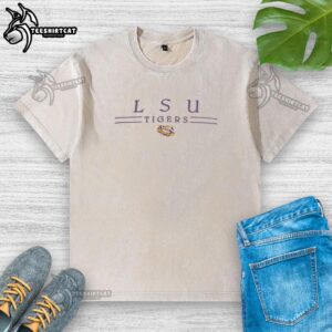 Official LSU Tigers Champion Reverse Washed T-Shirt in vibrant colors, perfect for fans showcasing team pride.