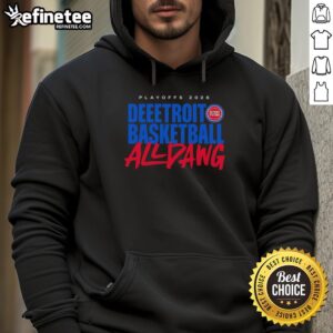 Premium Detroit Pistons All Dawg NBA Playoffs 2026 hoodie featuring team colors and stylish design for fans.