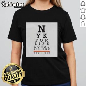 Official New York For Life Loyal Til The Day I Die Ladies Tee in stylish design, perfect for proud New Yorkers.