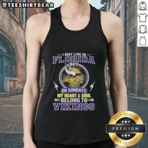 Pretty Minnesota Vikings NFL tank top, perfect for fans living in Florida, showcasing team pride and spirit on Sundays.