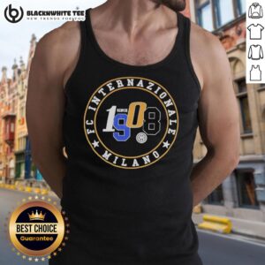 Awesome FC Internazionale Milano Since 1908 tank top featuring bold team logo and stylish design for fans.