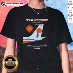 Stylish Oklahoma City Thunder ladies tee for fans, perfect for game day or travel with NBA Thunder gear.