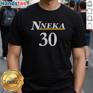 Alt Text: Official Nneka Ogwumike Los Angeles Sparks Bet On Women Jersey 30 T-Shirt showcasing vibrant team colors and design.