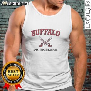 Buffalo Sabres drink beers tank top featuring team logo, perfect for game day and summer outings.