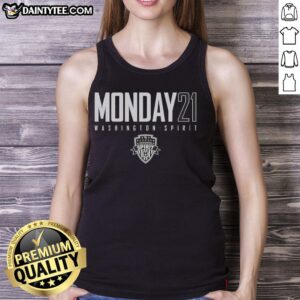 Premium Monday 21 Washington Spirit tank top featuring team logo and vibrant design for fans and athletes.