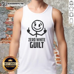 Awesome Zero White Guilt Middle Fingers Tank Top in bold design, perfect for expressing individuality and confidence.