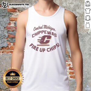 Top Central Michigan Chippewas Fire Up Chips tank top in vibrant colors, perfect for game day and fan apparel.