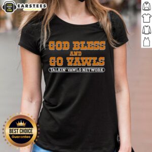 Good God Bless and Go Vawls tee for ladies, perfect for Tennessee Volunteers fans showcasing team spirit and style.
