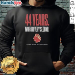 Premium UEFA Europa League Istanbul hoodie celebrating 44 years of history, perfect for fans in May 2026.