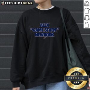 Good Alex Game Seven Newhook Sweatshirt featuring a stylish design for fans of hockey and sports apparel.