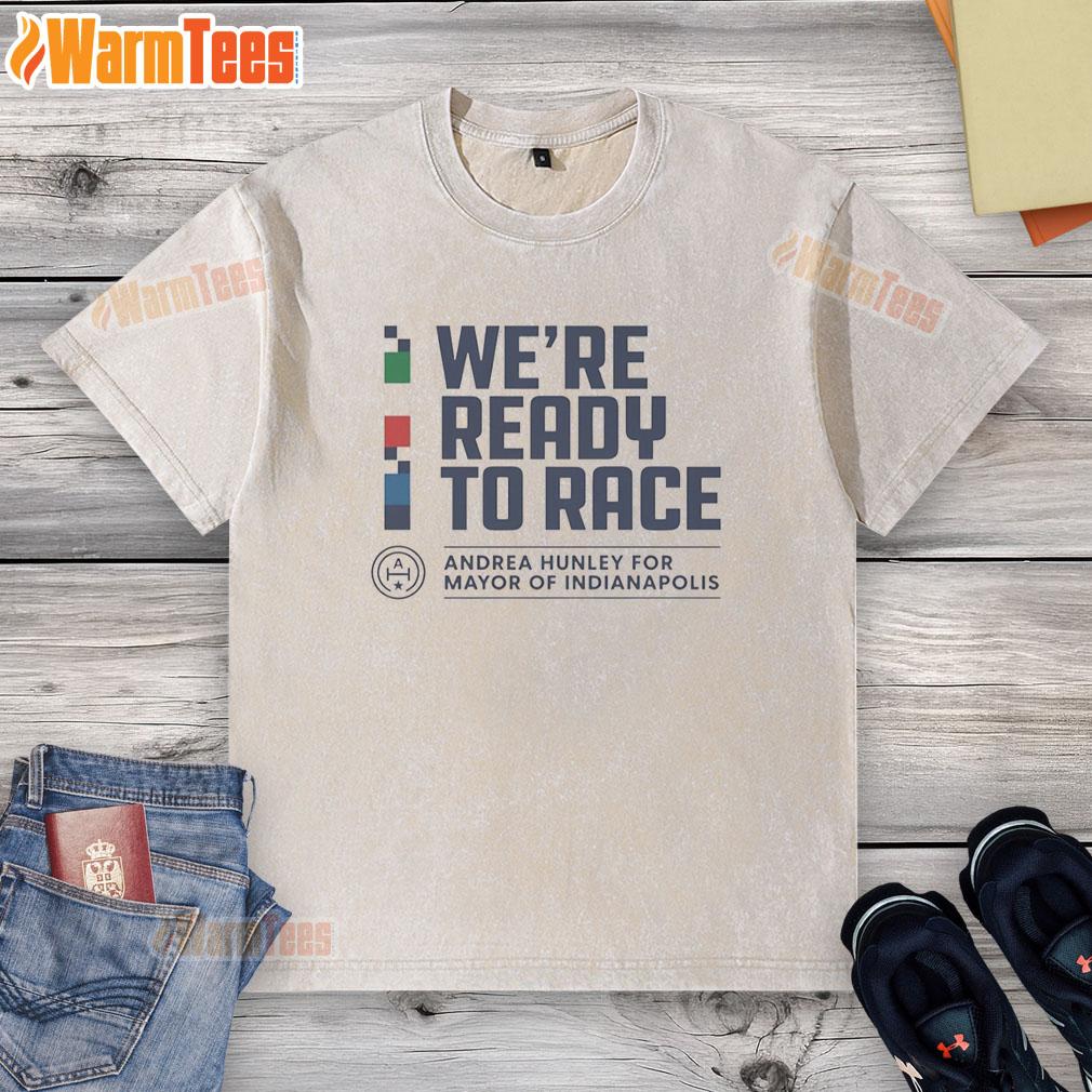 premium-andrea-hunley-indianapolis-mayoral-were-ready-to-race-checkered-washed-t-shirt Premium Andrea Hunley Indianapolis Mayoral 'We're Ready to Race' checkered washed t-shirt featuring vibrant design.