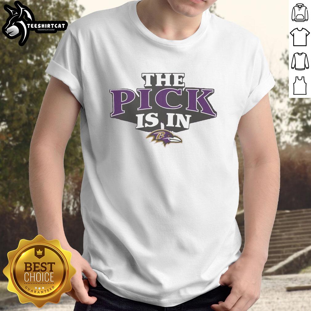 premium-baltimore-ravens-pick-is-in-t-shirt-1 Premium Baltimore Ravens Pick Is In T-Shirt featuring bold team graphics, perfect for fans showing their Ravens pride.