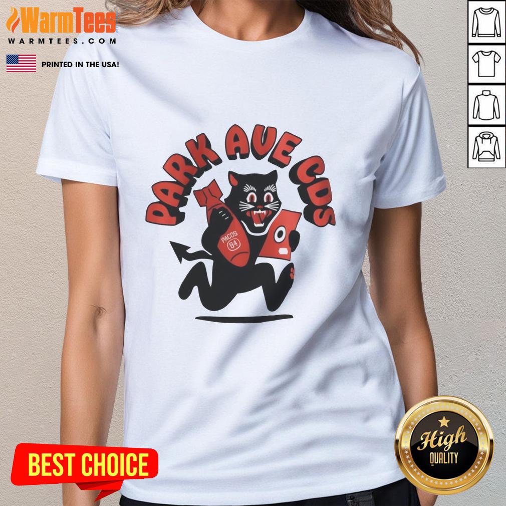 premium-black-cat-park-ave-cos-ladies-tee Premium Black Cat Park Ave Cos Ladies Tee featuring a stylish design, perfect for casual wear and cat lovers.