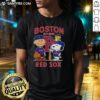 Alt Text: Premium Boston Red Sox MLB x Charlie Brown & Snoopy Peanuts T-shirt, featuring vintage design and established 1901.