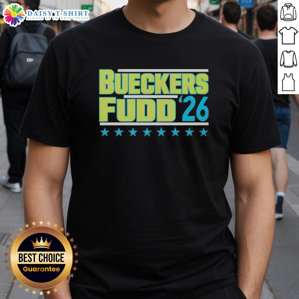 Premium Bueckers Fudd 2026 T Shirt Alt Text: Premium Bueckers Fudd 2026 T-Shirt featuring vibrant graphics and a comfortable fit for fans and supporters.