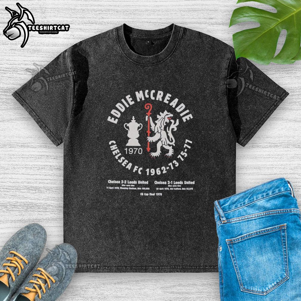 premium-eddie-mccreadie-chelsea-fc-1970-washed-t-shirt Premium Eddie McCreadie Chelsea FC 1970 washed t-shirt featuring vintage design and classic team colors for fans.