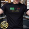 Premium Free Ish Since June 19 1865 Sarcastic T-Shirt design featuring bold text and a playful graphic.