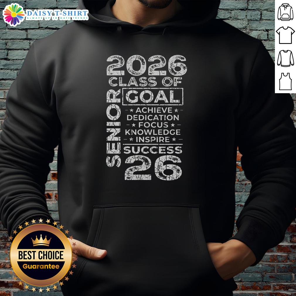 Premium Graduation 2026 Hoodie Premium Graduation 2026 Hoodie in navy blue with stylish lettering, perfect for celebrating your graduation milestone.