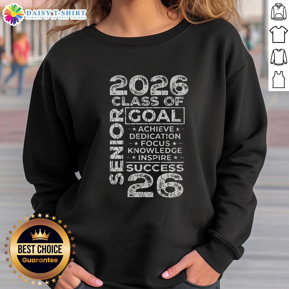 Premium Graduation 2026 Sweatshirt Premium Graduation 2026 Sweatshirt in navy blue, featuring bold lettering and a comfortable fit for celebrating achievements.