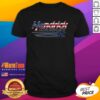 Alt Text: Premium Hendrick Motorsports Team Collection gray t-shirt featuring a patriotic logo, perfect for racing fans.