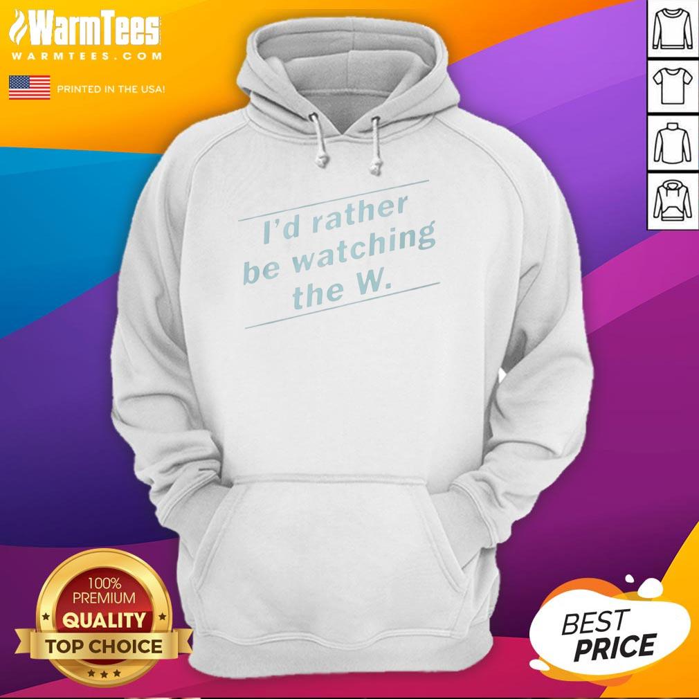 premium-id-rather-be-watching-the-w-hoodie Premium 'I'd Rather Be Watching The W' hoodie in black, showcasing a cozy design perfect for fans of the show.