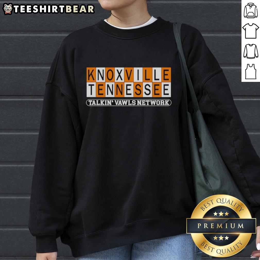 premium-knoxville-tennessee-talkin-vawls-network-checkerboard-tennessee-volunteers-sweatshirt Alt Text: Premium Knoxville Tennessee Talkin Vawls Network Checkerboard Tennessee Volunteers Sweatshirt in vibrant colors.