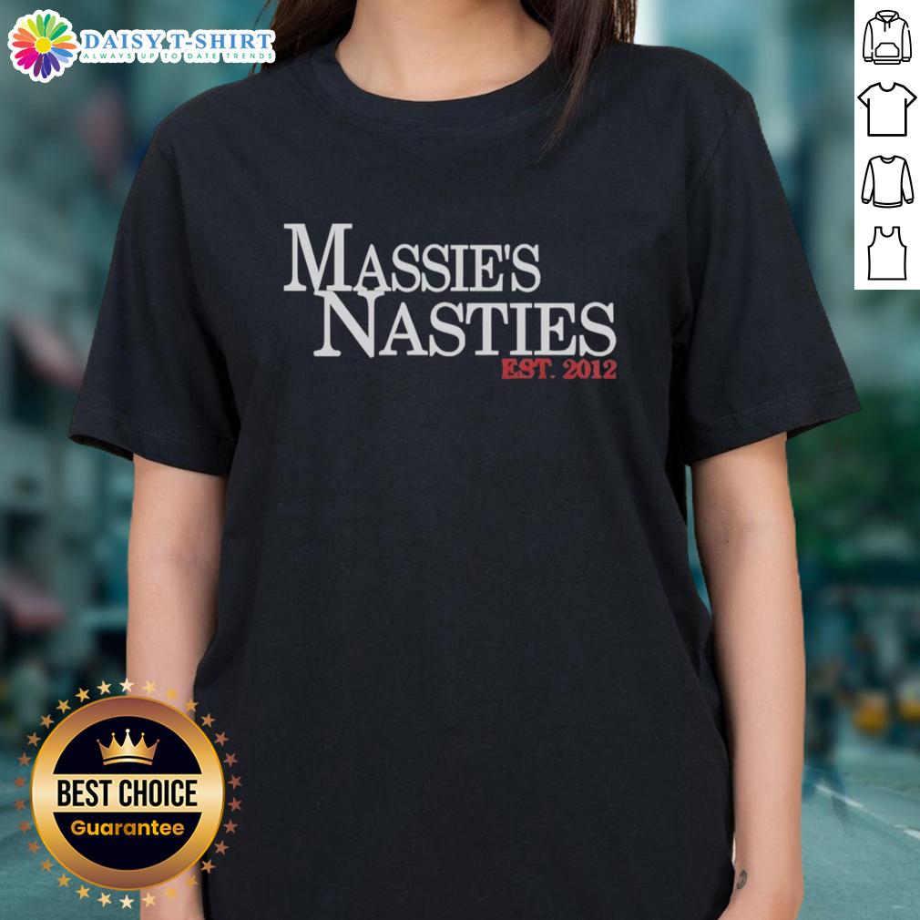 Premium Massie'S Masties Est 2012 Ladies Tee Premium Massies Masties Est 2012 Ladies Tee in vibrant colors, perfect for casual wear and stylish comfort.