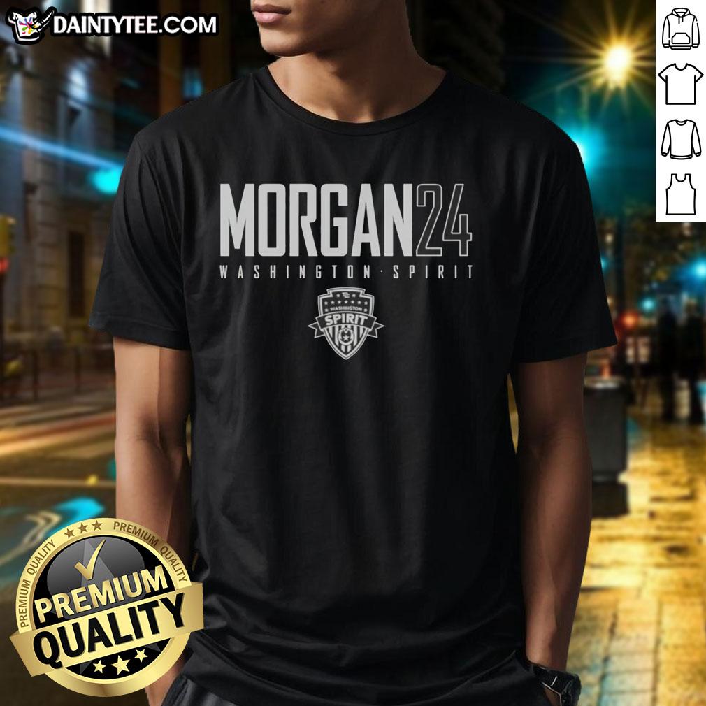 premium-morgan-24-washington-spirit-t-shirt-1 Premium Morgan 24 Washington Spirit T-Shirt featuring vibrant team colors and stylish design for soccer fans.