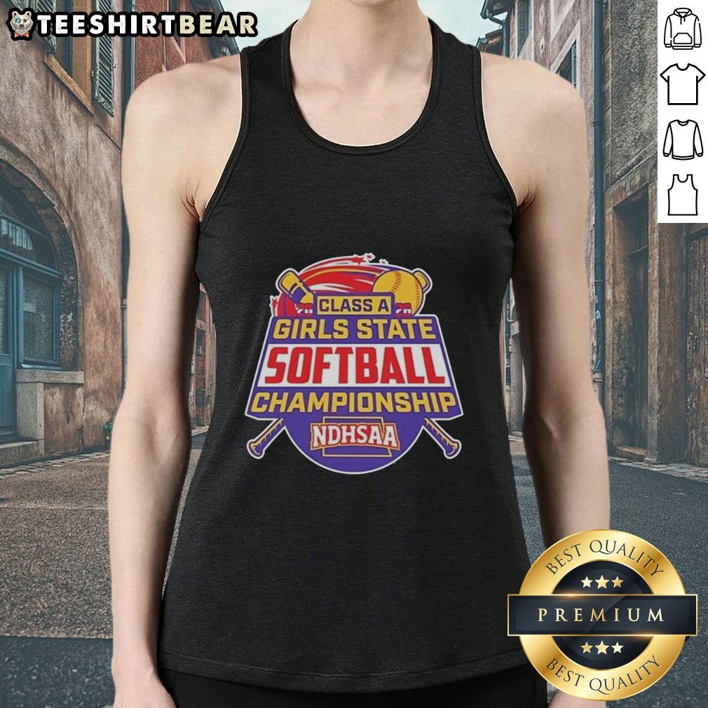 premium-ndhsaa-class-a-softball-state-tournament-merchandise-2026-tank-top 2026 Premium NDHSAA Class A Softball State Tournament tank top showcasing vibrant design and team spirit merchandise.