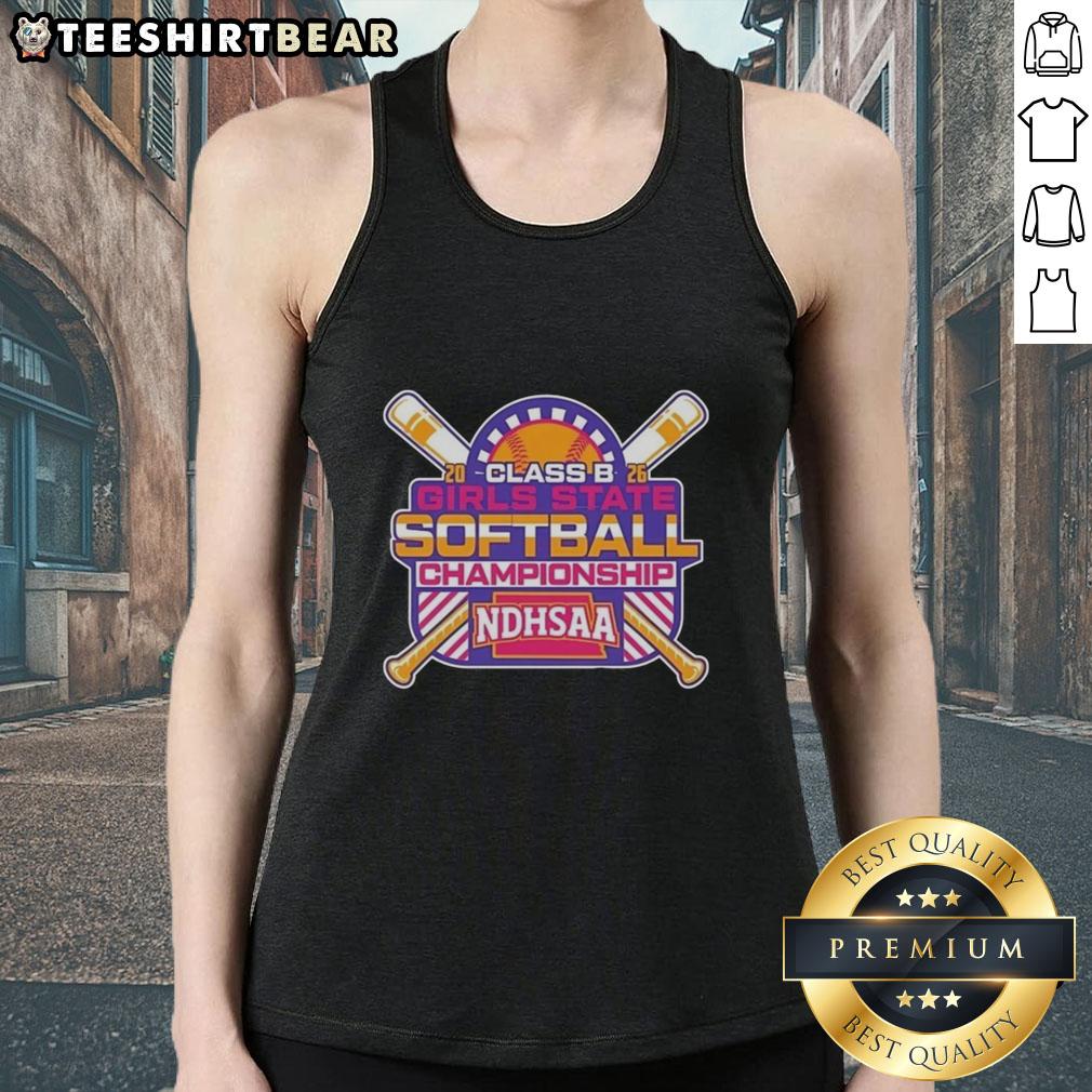premium-ndhsaa-class-b-softball-state-tournament-merchandise-2026-tank-top Premium NDHSAA Class B Softball State Tournament 2026 tank top featuring vibrant design and high-quality fabric.