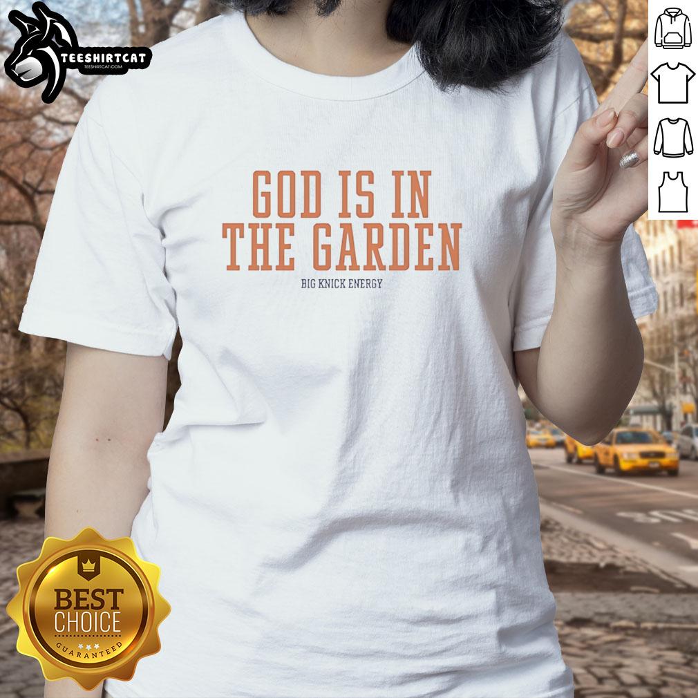 premium-new-york-knicks-basketball-god-is-in-the-garden-big-knick-energy-ladies-tee Premium New York Knicks 'God Is In The Garden' ladies tee showcasing big Knick energy and vibrant team spirit.