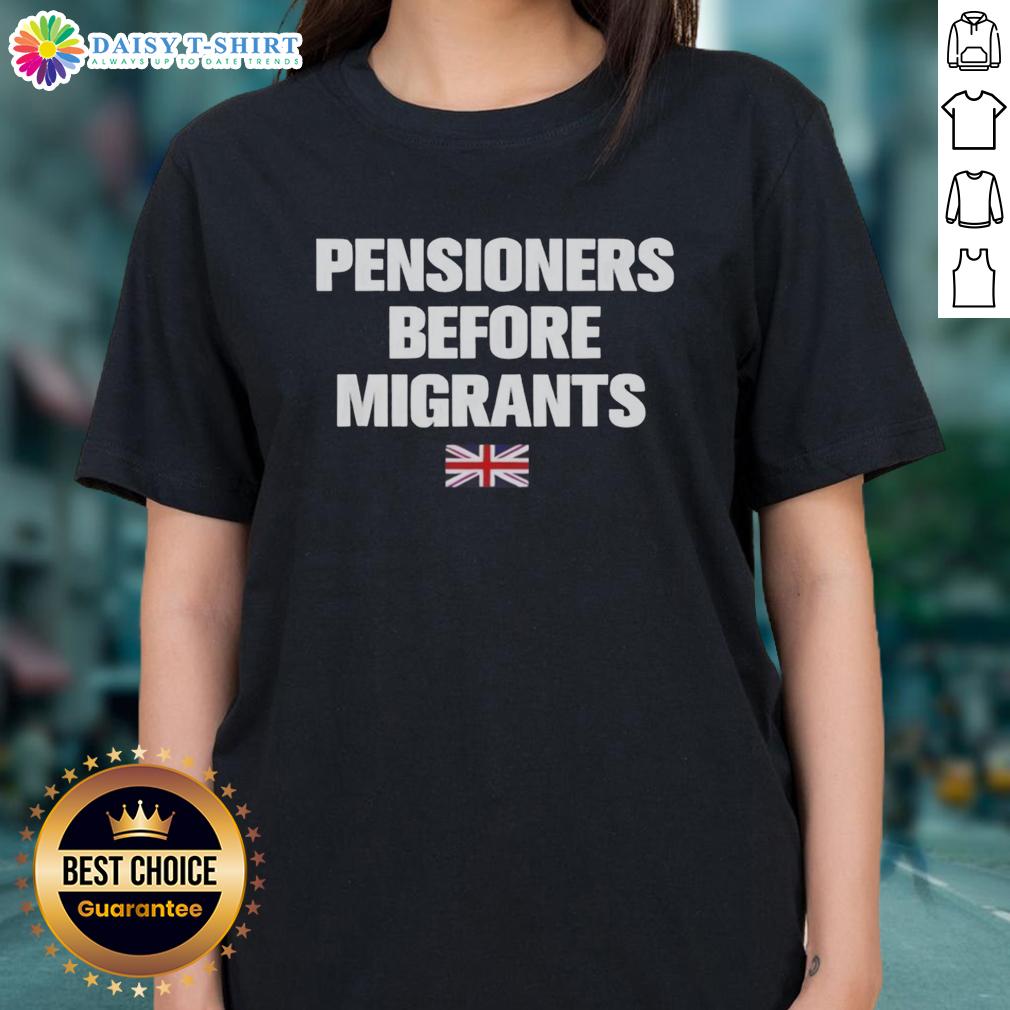 Premium Pensioners Before Migrants Ladies Tee Premium Pensioners Before Migrants Ladies Tee featuring a stylish design for comfortable casual wear.