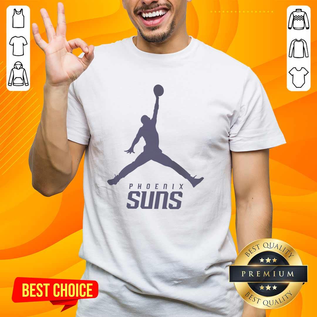 premium-phoenix-suns-nba-jordan-logo-t-shirt Alt Text: Premium Phoenix Suns NBA Jordan logo t-shirt featuring vibrant colors and a stylish design, perfect for basketball fans.