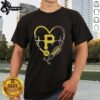 Premium Pittsburgh Pirates Stethoscope Heartbeat T-Shirt - A Work of Heart design for baseball fans and medical professionals.