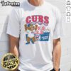 Alt Text: Premium Preschool Mitchell & Ness Cream Chicago Cubs Step Back Up T-Shirt featuring a stylish team logo and soft fabric.