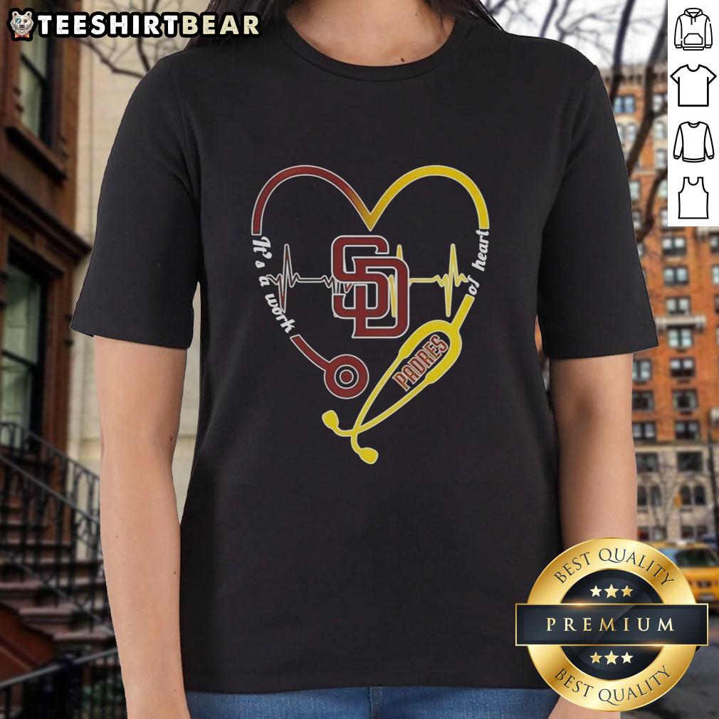 premium-san-diego-padres-stethoscope-heartbeat-its-a-work-of-heart-ladies-tee Premium San Diego Padres stethoscope heartbeat ladies tee, perfect for baseball fans and healthcare professionals.