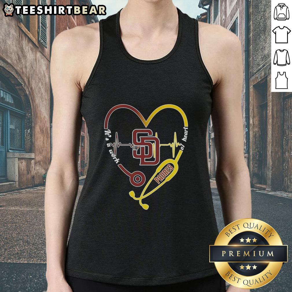 premium-san-diego-padres-stethoscope-heartbeat-its-a-work-of-heart-tank-top Premium San Diego Padres stethoscope heartbeat tank top, showcasing a stylish design for baseball fans and healthcare workers.