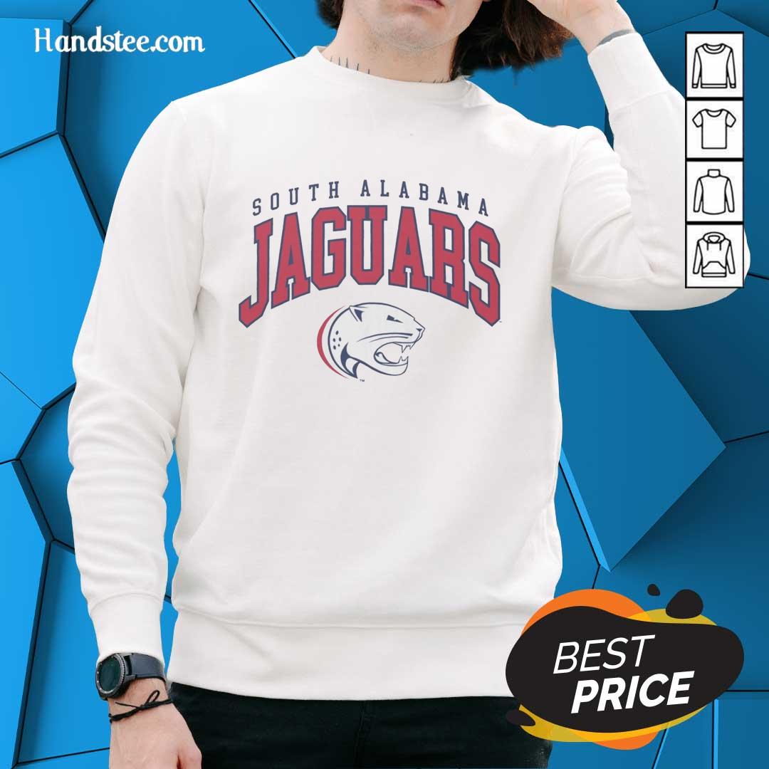 premium-south-alabama-jaguars-classic-logo-sweatshirt Premium South Alabama Jaguars Classic Logo Sweatshirt featuring vibrant team colors and iconic logo design.