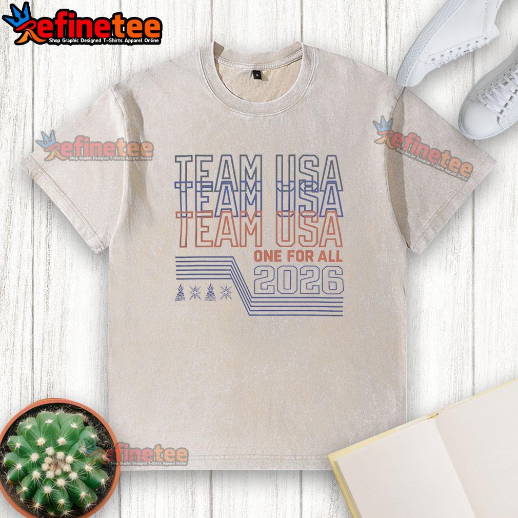 premium-team-usa-one-for-all-2026-sports-tournament-graphic-washed-t-shirt Alt Text: Premium Team USA One For All 2026 Sports Tournament graphic washed t-shirt for fans and athletes.